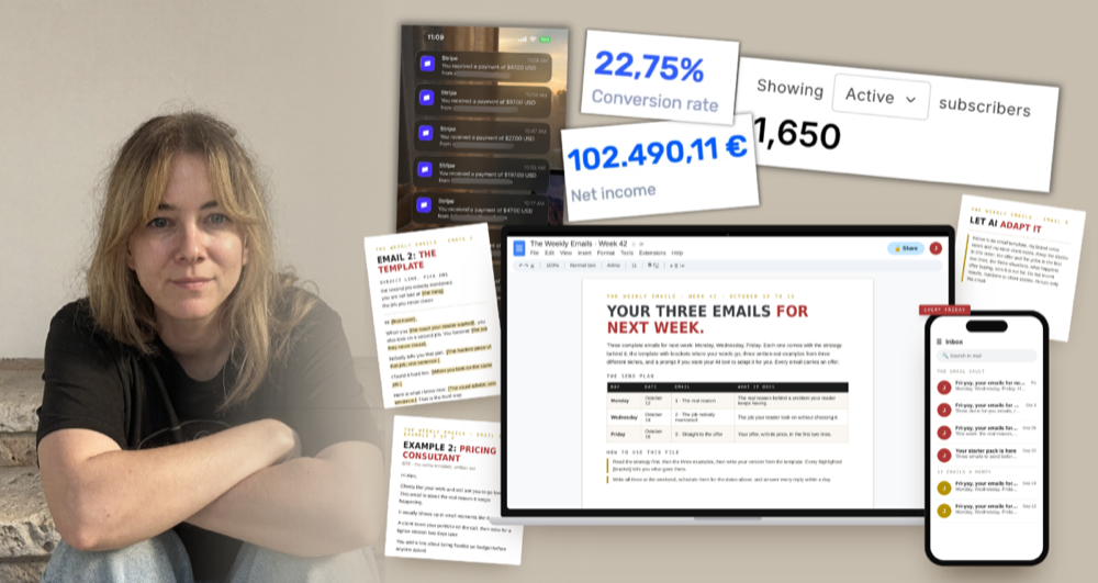 The weekly email templates